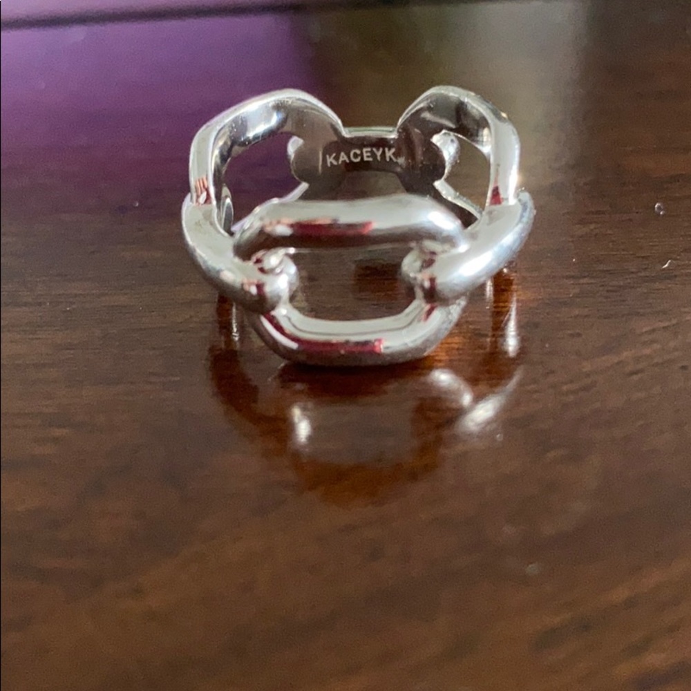 Chain link ring. Size 8 - Picture 3 of 5